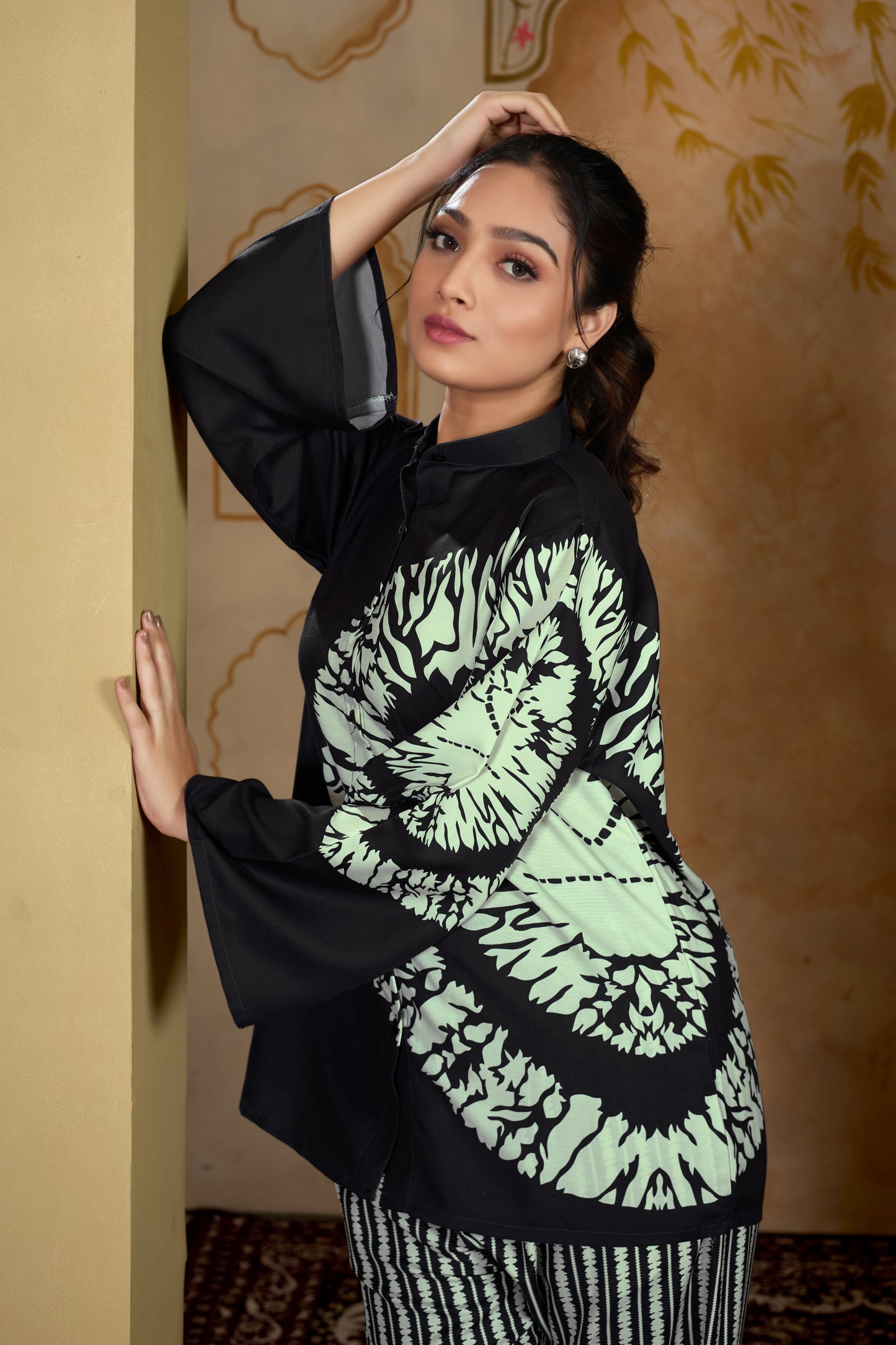 Designer Printed Reyon Cord Set