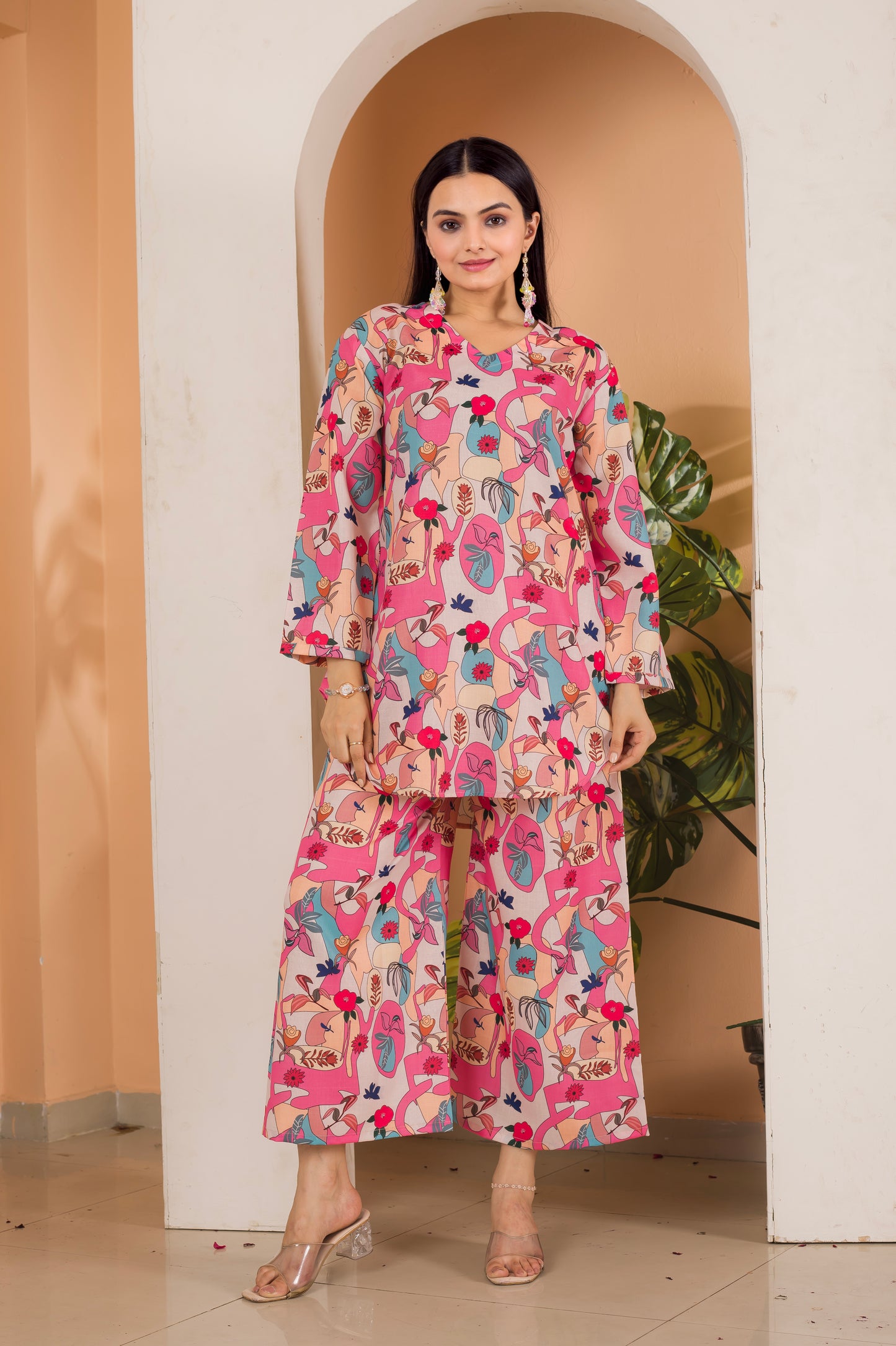 Eligent Linen Pink Co-Ord Set
