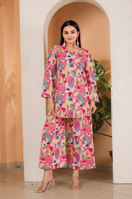Eligent Linen Pink Co-Ord Set