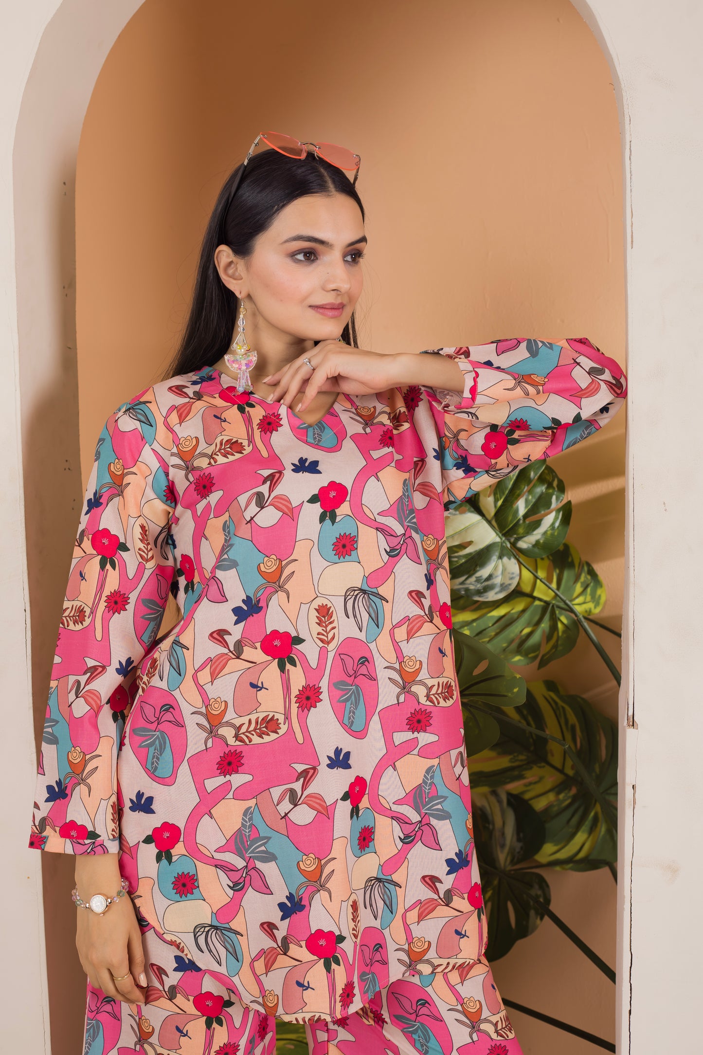 Eligent Linen Pink Co-Ord Set